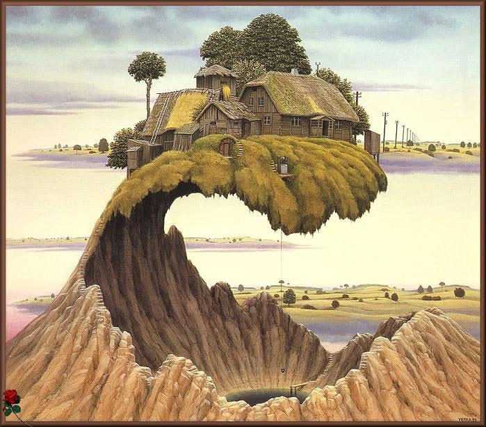 Картины чешского авангардиста Jacek Yerka