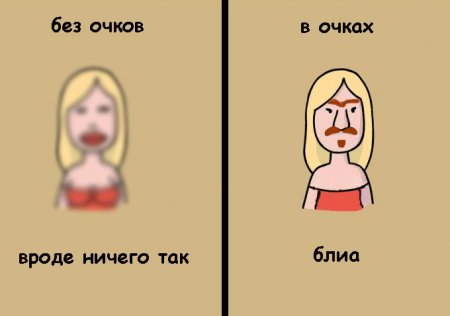 Как очки, изменяют людей...