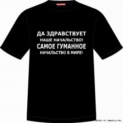 Надписи на футболках