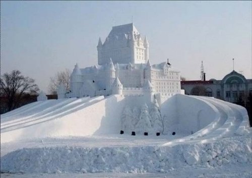 Скульптуры из снега