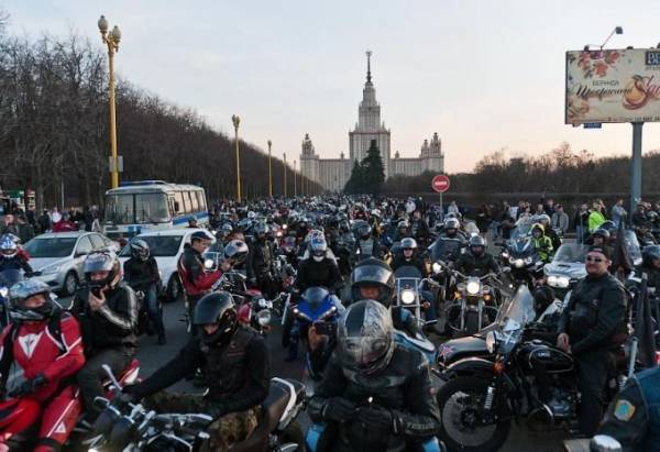 Открытие байкерского сезона в Москве