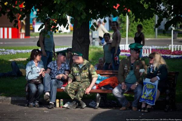 Празднование дня пограничника в Москве