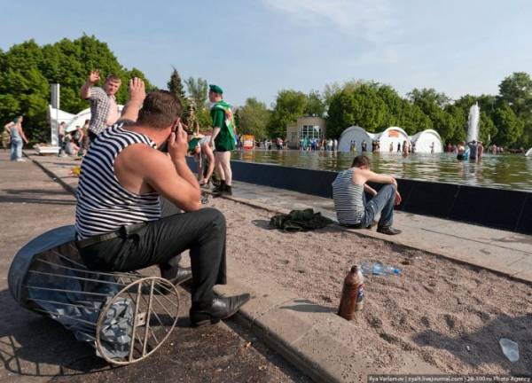 Празднование дня пограничника в Москве