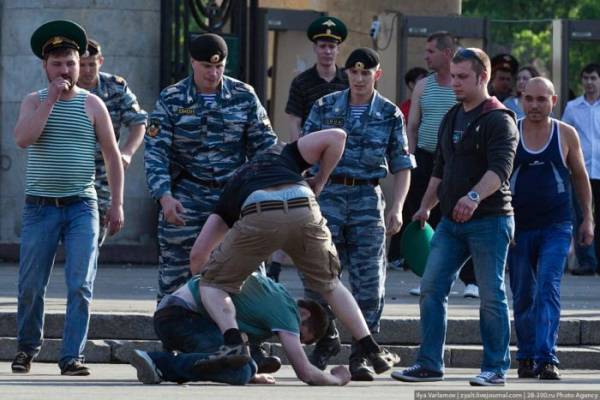 Празднование дня пограничника в Москве