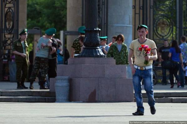 Празднование дня пограничника в Москве