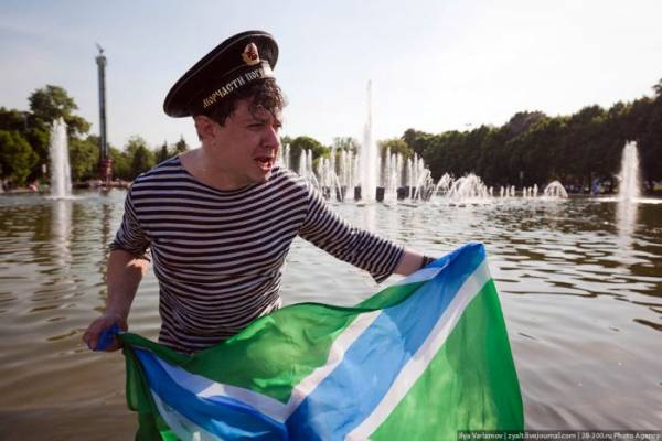 Празднование дня пограничника в Москве