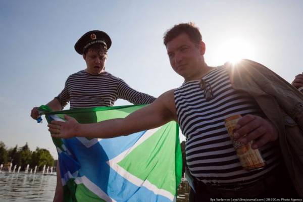 Празднование дня пограничника в Москве