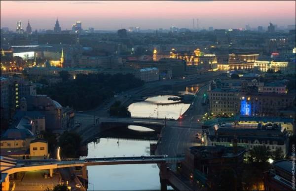 Виды Москвы с памятника Петру I