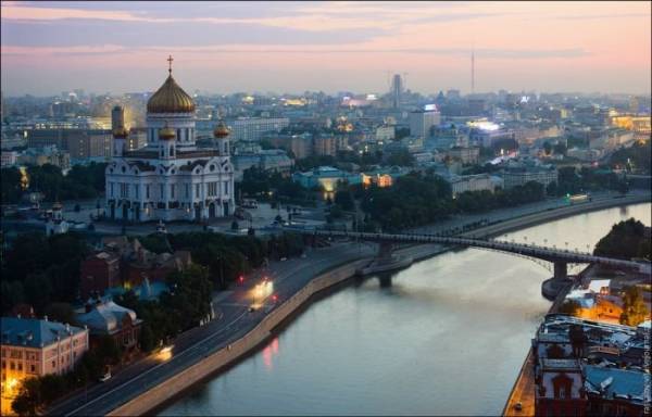 Виды Москвы с памятника Петру I