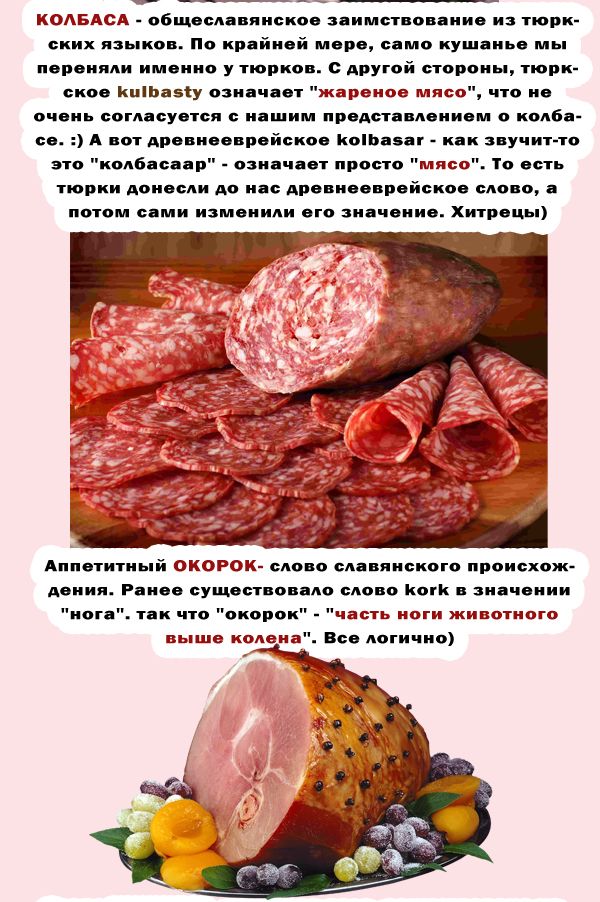 О мясных блюдах