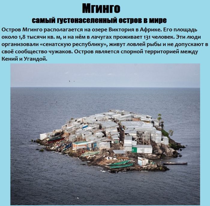 Самый густонаселенный остров в мире